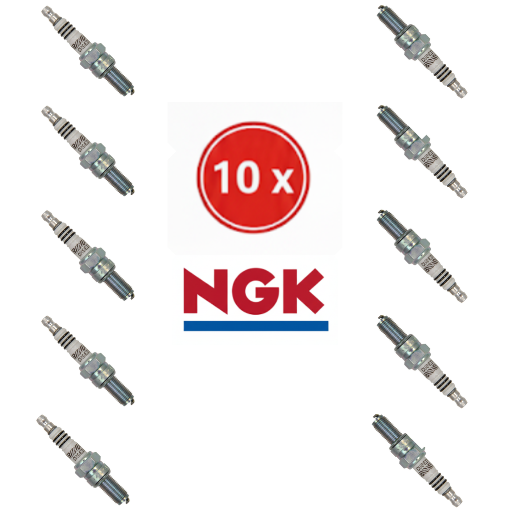 Lot de 10 Bougies NGK Iridium CR9EIX - L'Upgrade Ultime pour Performance & Longévité (Sportbike/Motomarine)